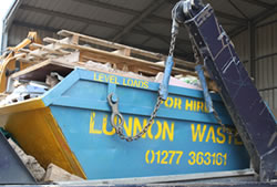 Skip Hire Harlow loaded skip